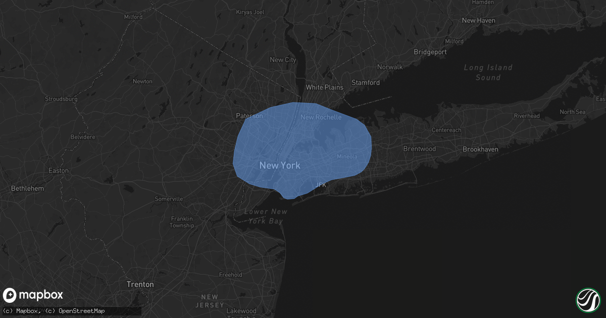 Hail map in Elmhurst, NY on June 6, 2026