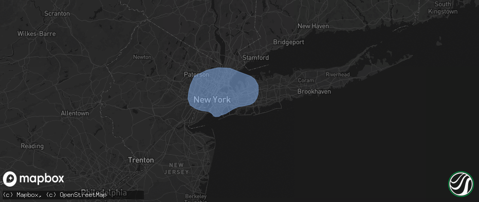 Hail map in Elmont, NY on June 6, 2026