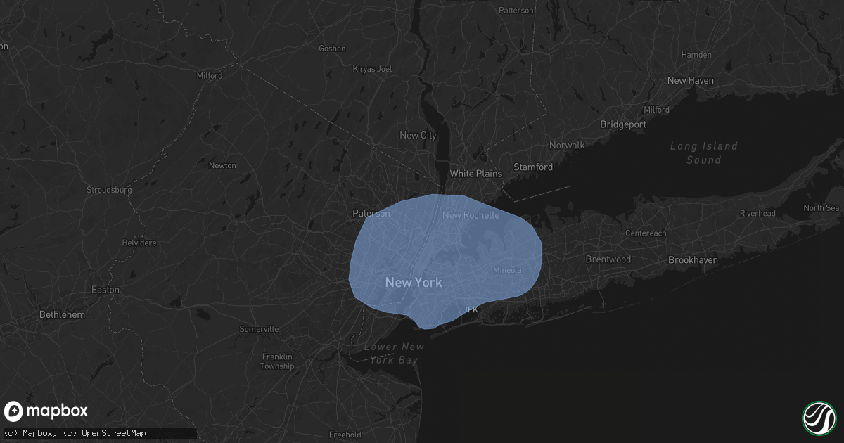 Hail map in Englewood, NJ on June 6, 2026