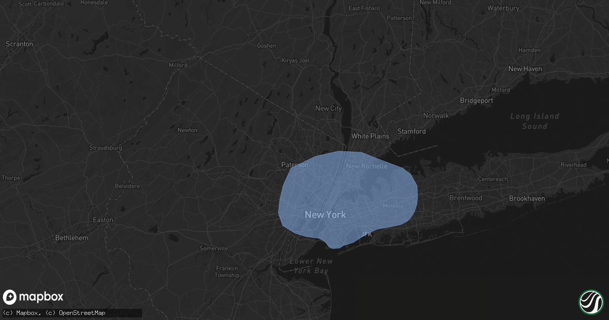 Hail map in Fair Lawn, NJ on June 6, 2026