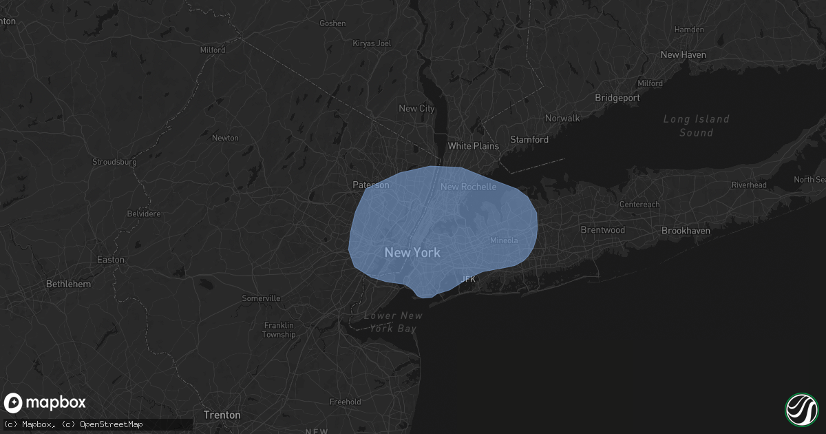 Hail map in Fairview, NJ on June 6, 2026