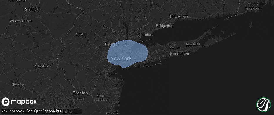 Hail map in Floral Park, NY on June 6, 2026