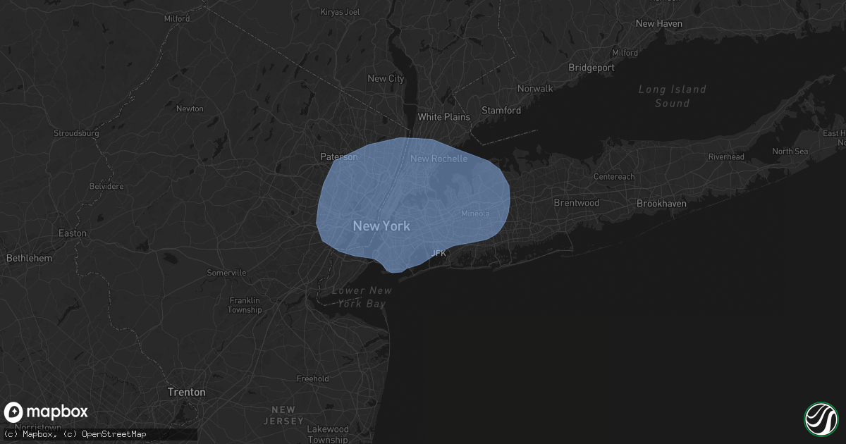 Hail map in Forest Hills, NY on June 6, 2026
