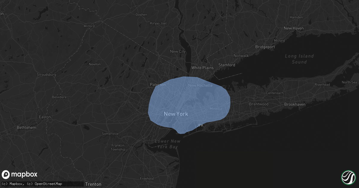 Hail map in Fort Lee, NJ on June 6, 2026