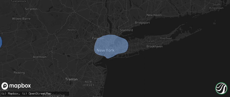 Hail map in Fresh Meadows, NY on June 6, 2026