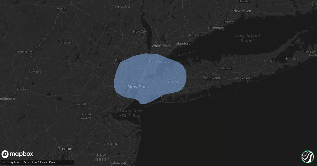 Hail map in Fresh Meadows, NY on June 6, 2026