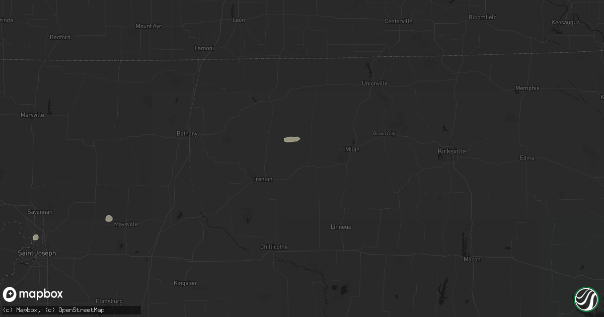 Hail map in Galt, MO on June 6, 2026