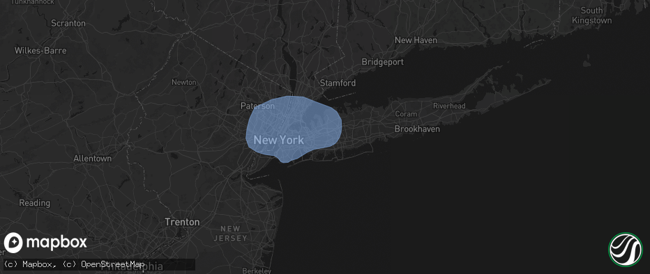 Hail map in Garden City, NY on June 6, 2026