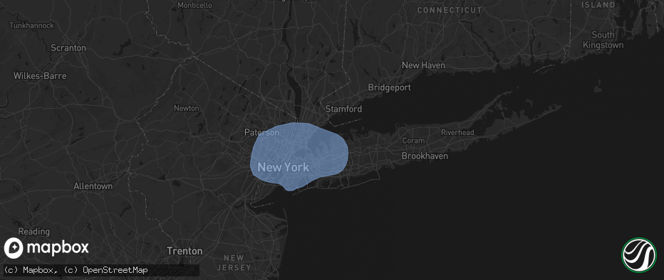 Hail map in Glen Cove, NY on June 6, 2026