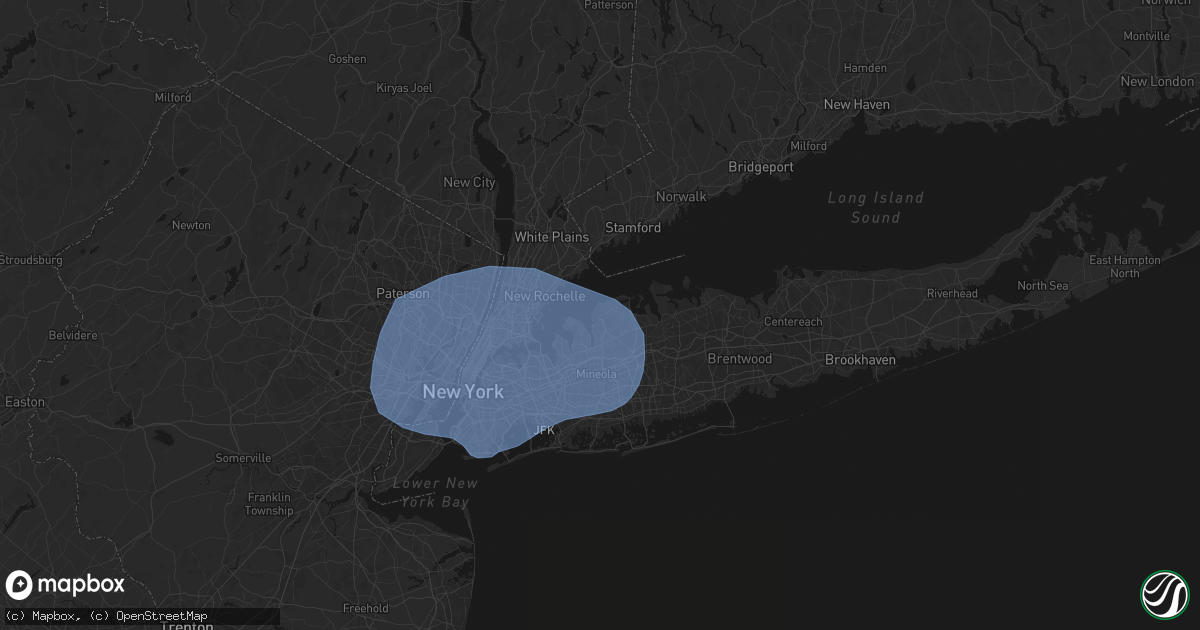 Hail map in Glen Cove, NY on June 6, 2026
