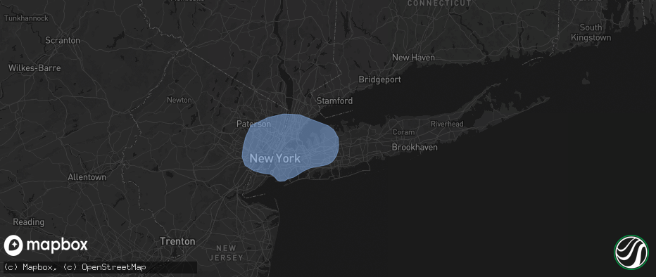 Hail map in Glen Head, NY on June 6, 2026