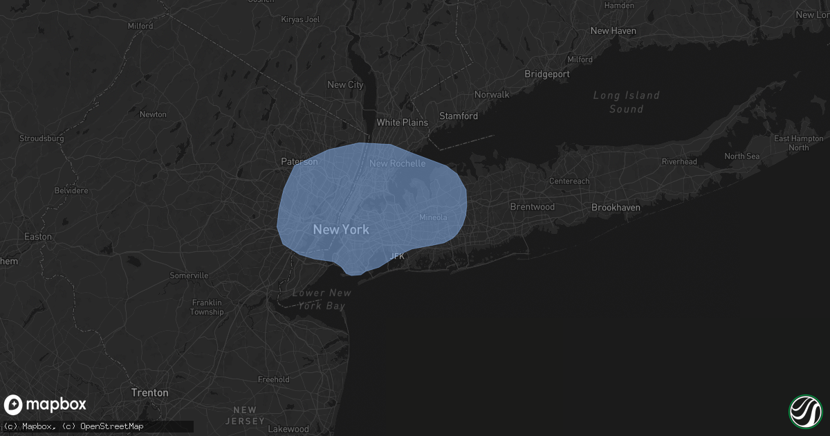 Hail map in Glen Oaks, NY on June 6, 2026