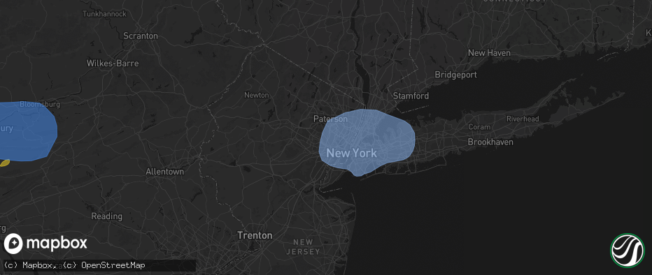 Hail map in Glen Ridge, NJ on June 6, 2026