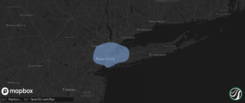 Hail map in Glenwood Landing, NY on June 6, 2026