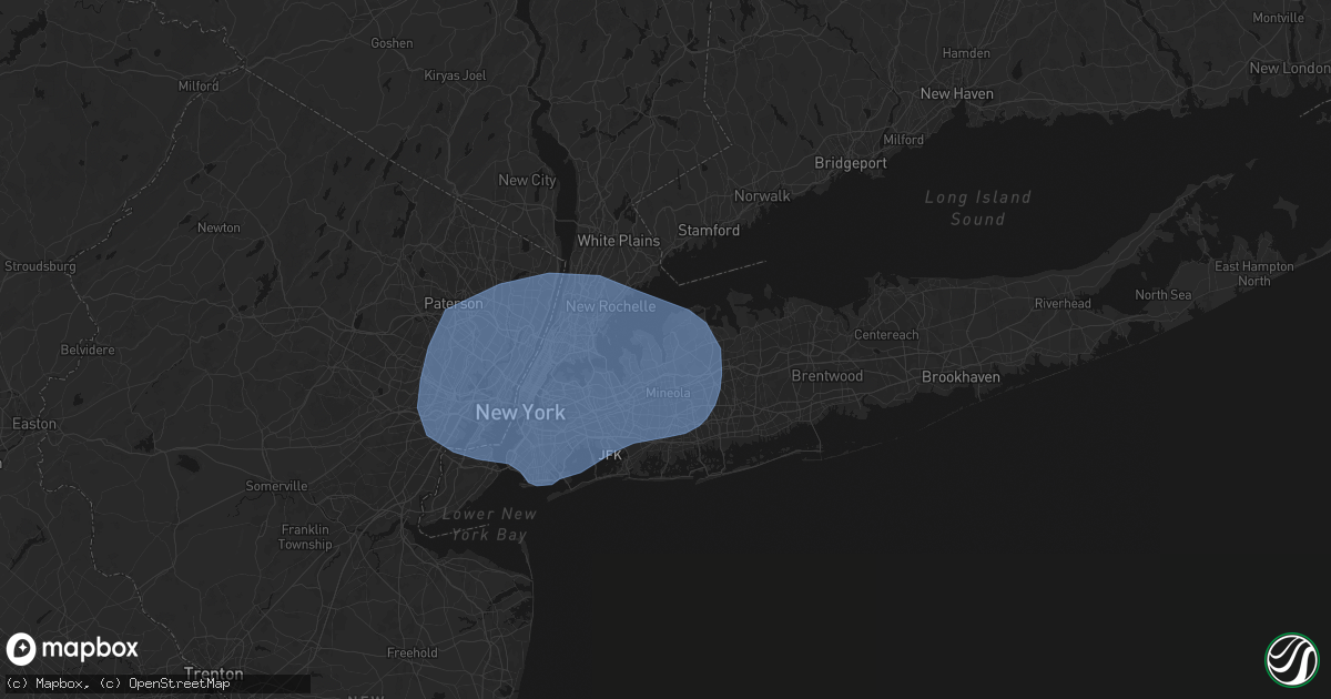 Hail map in Glenwood Landing, NY on June 6, 2026