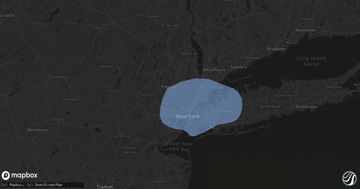 Hail map in Hasbrouck Heights, NJ on June 6, 2026