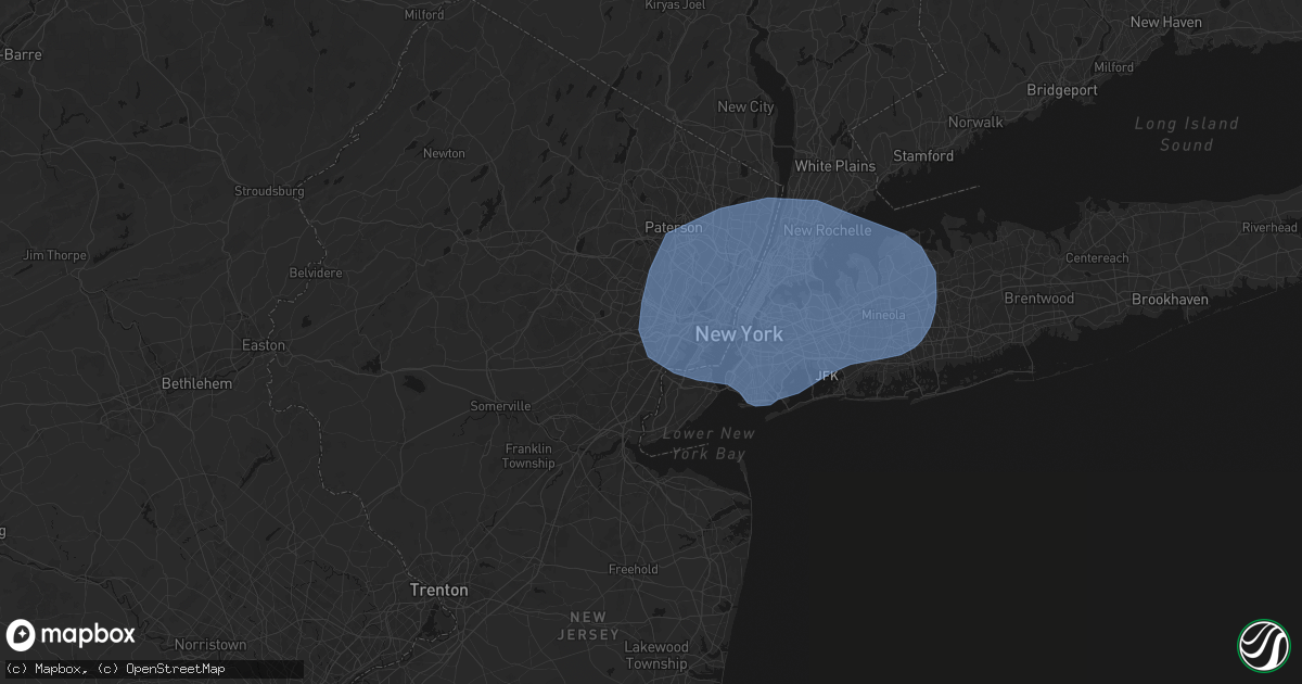 Hail map in Hillside, NJ on June 6, 2026