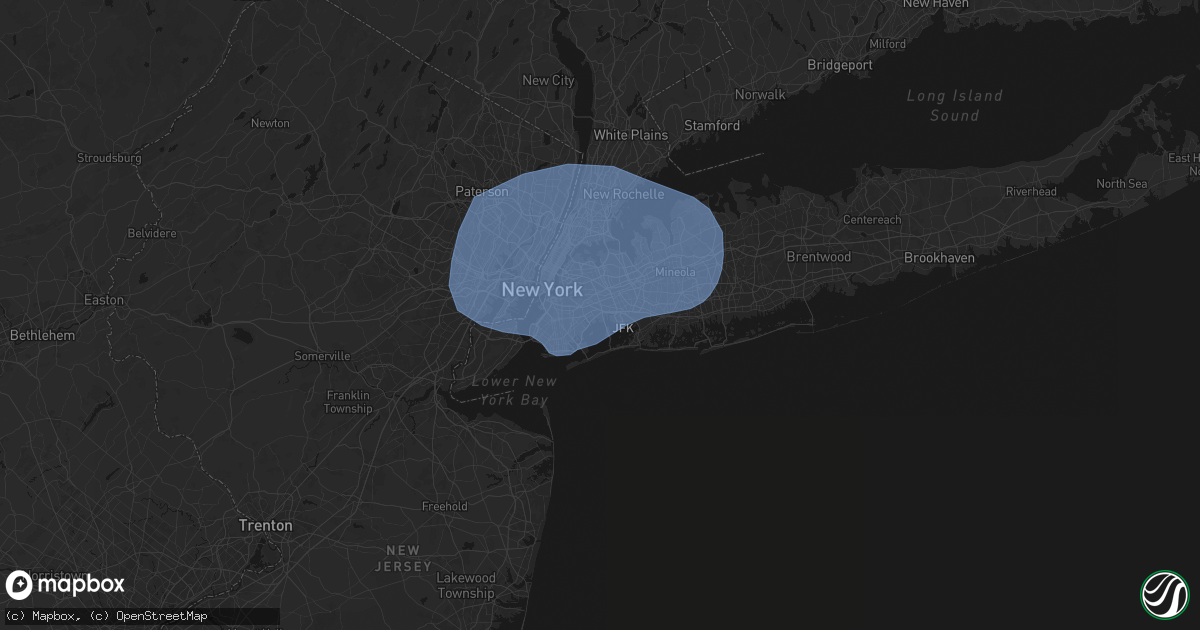 Hail map in Howard Beach, NY on June 6, 2026