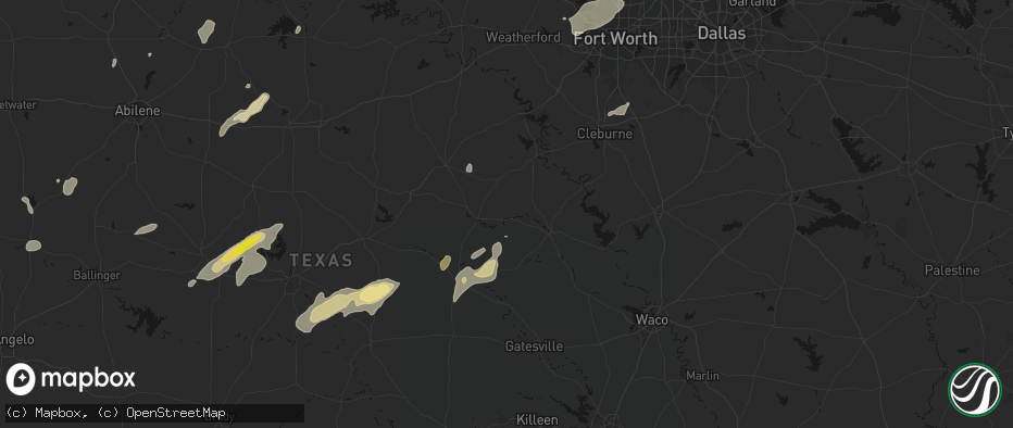 Hail map in Iredell, TX on June 6, 2026