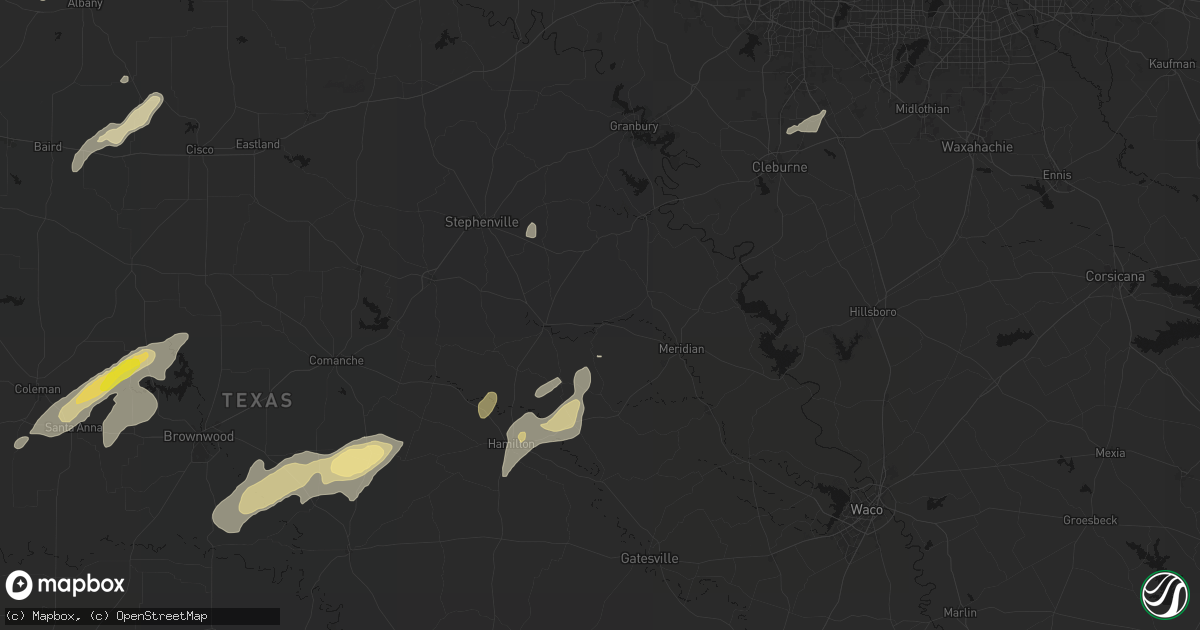 Hail map in Iredell, TX on June 6, 2026