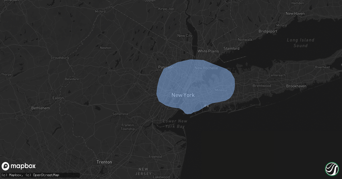 Hail map in Kearny, NJ on June 6, 2026