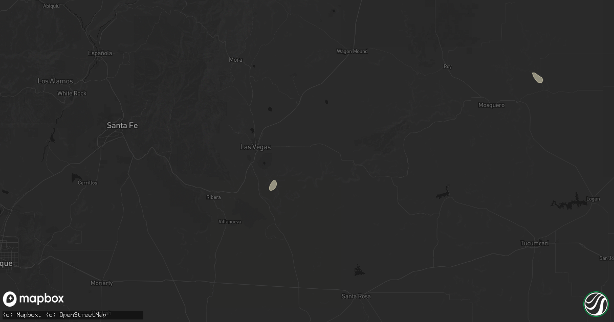 Hail map in Las Vegas, NM on June 6, 2026