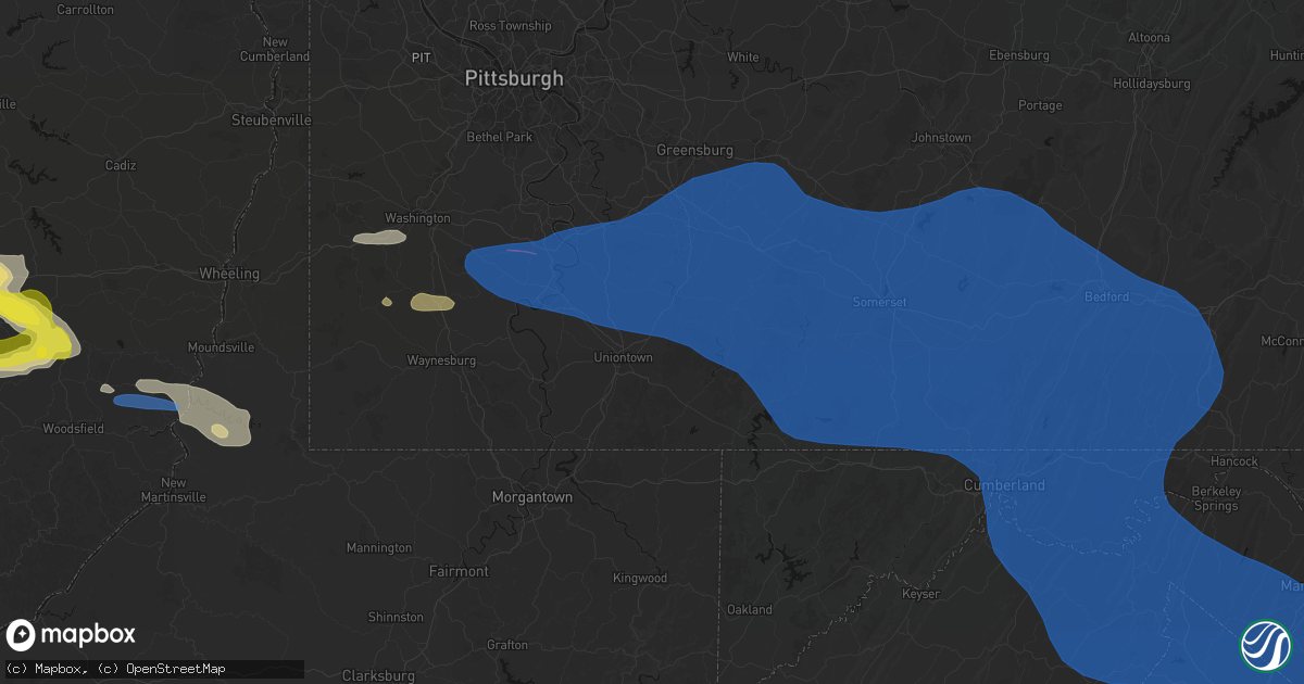 Hail map in Lemont Furnace, PA on June 6, 2026