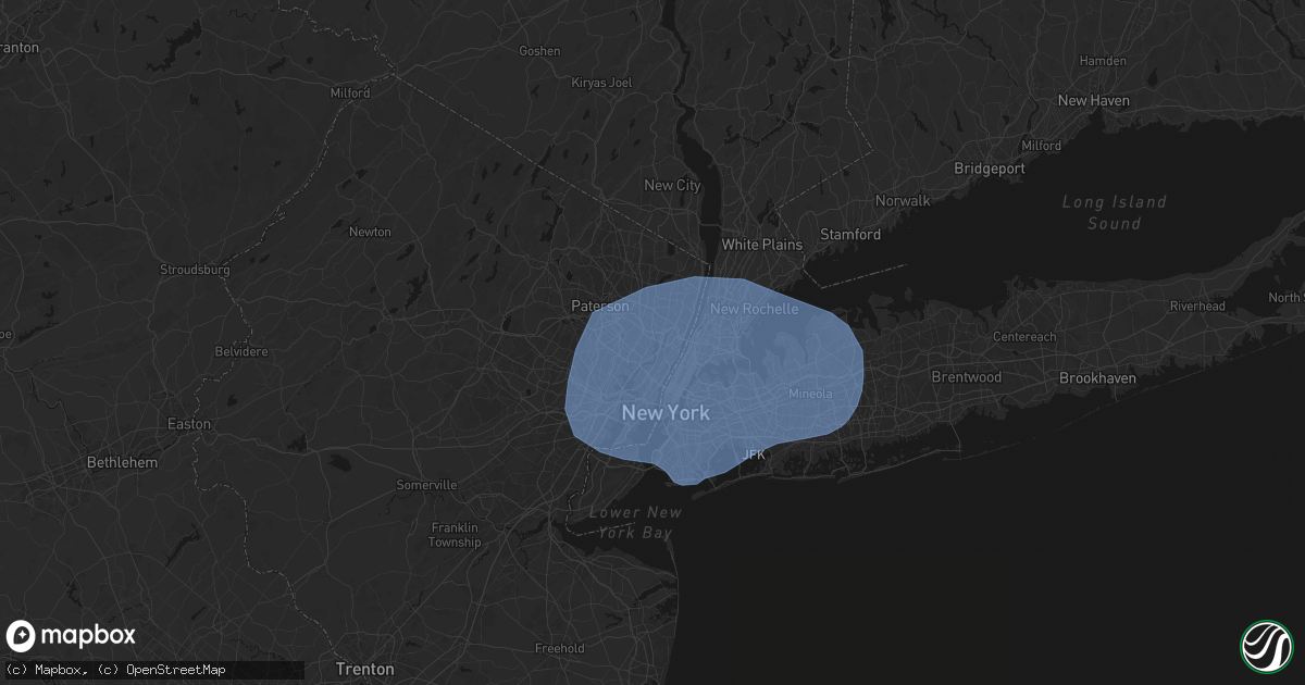 Hail map in Little Ferry, NJ on June 6, 2026