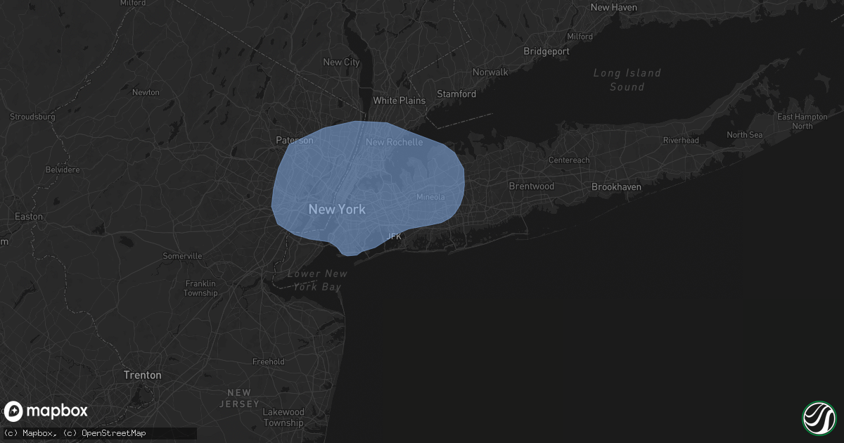 Hail map in Malverne, NY on June 6, 2026