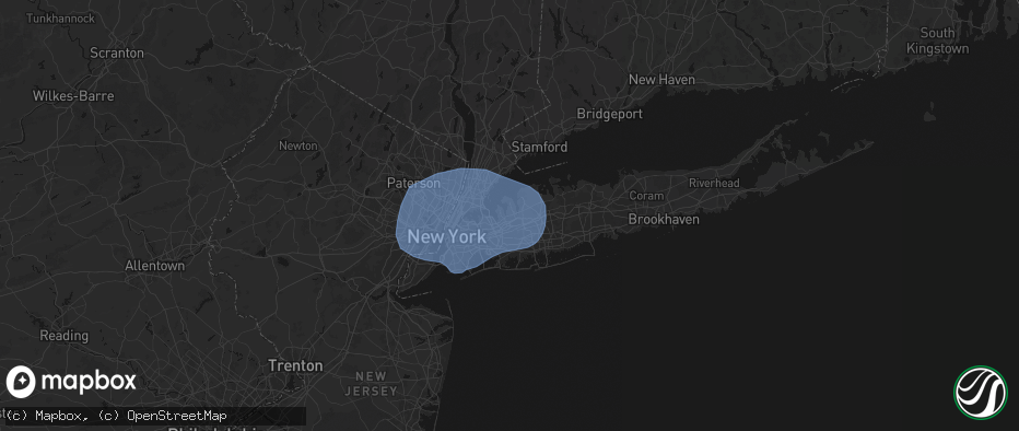 Hail map in Manhasset, NY on June 6, 2026