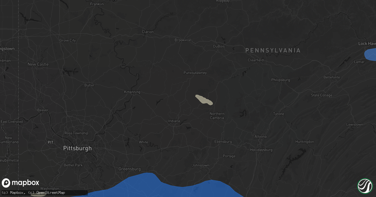 Hail map in Marion Center, PA on June 6, 2026