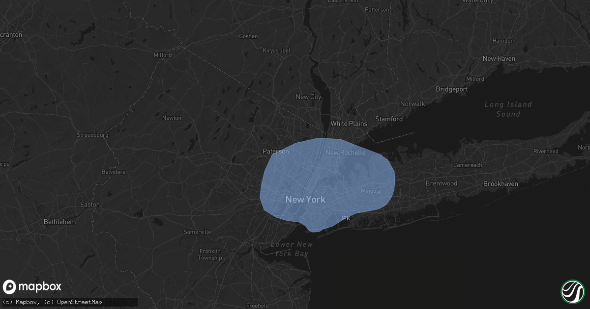 Hail map in Maywood, NJ on June 6, 2026