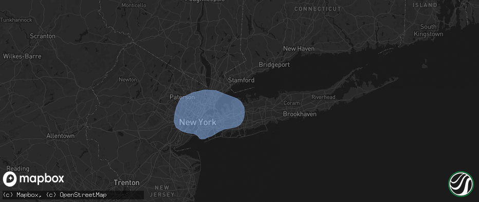 Hail map in Mill Neck, NY on June 6, 2026