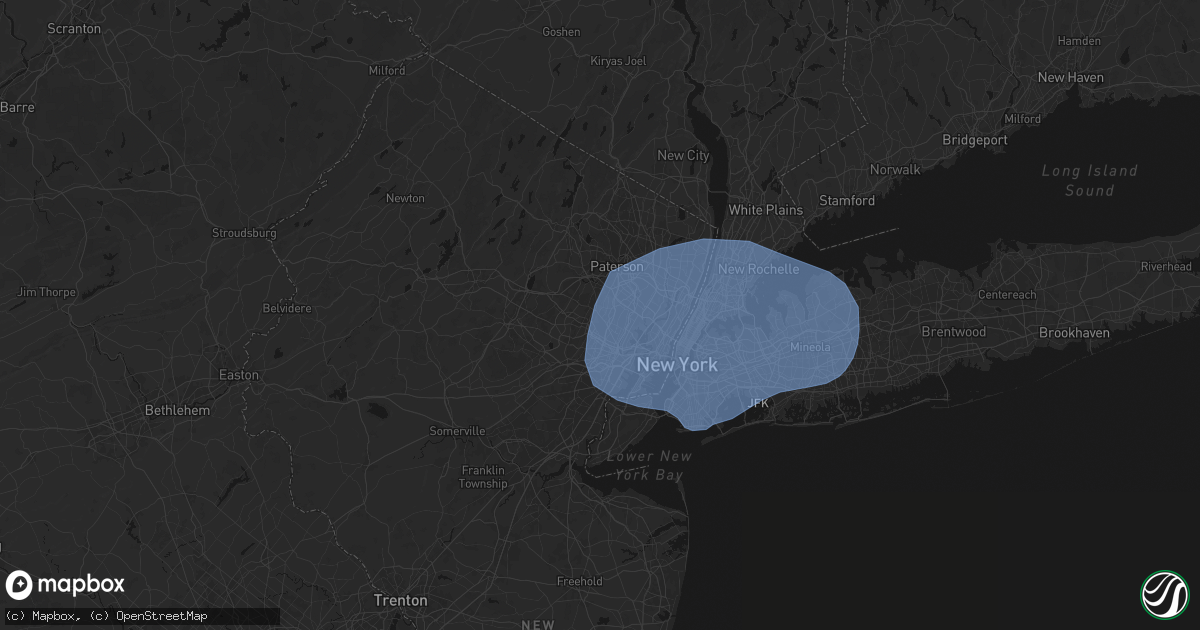 Hail map in Montclair, NJ on June 6, 2026
