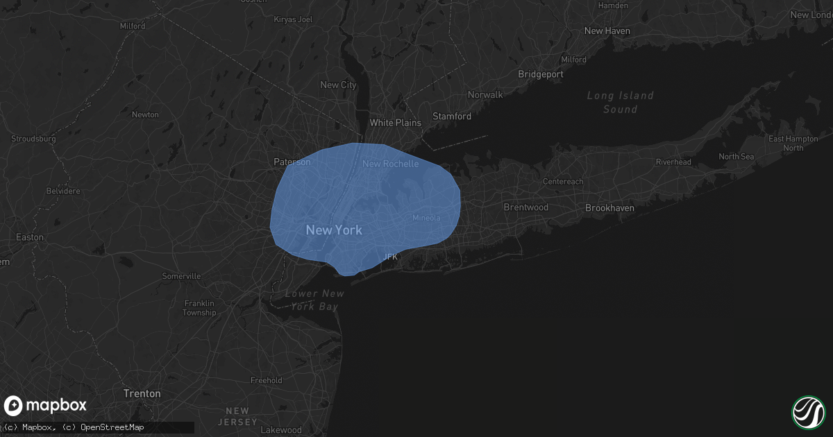 Hail map in New Hyde Park, NY on June 6, 2026