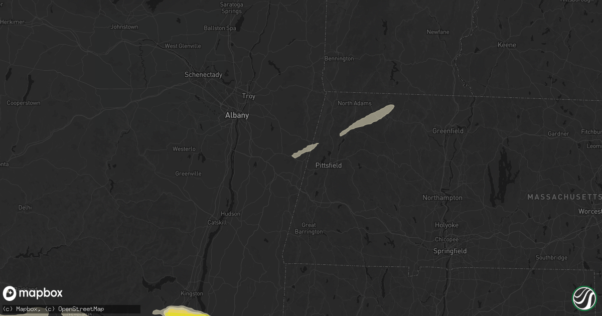 Hail map in New Lebanon, NY on June 6, 2026