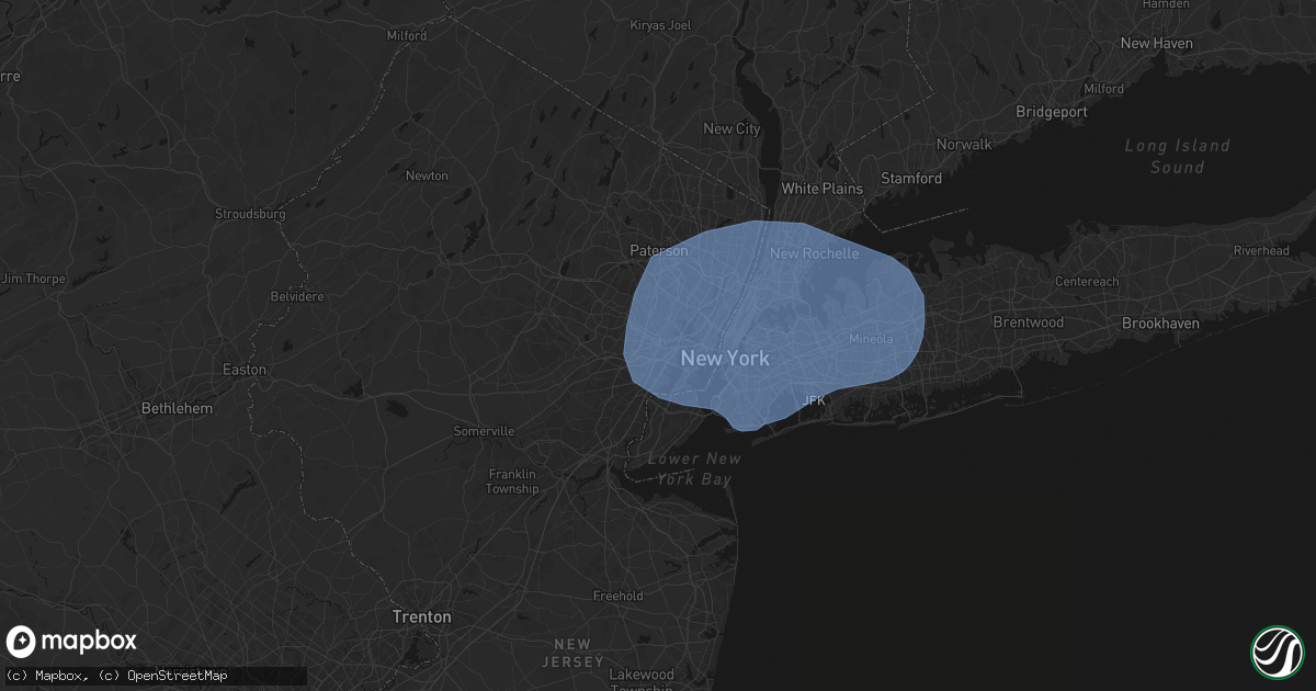 Hail map in Newark, NJ on June 6, 2026