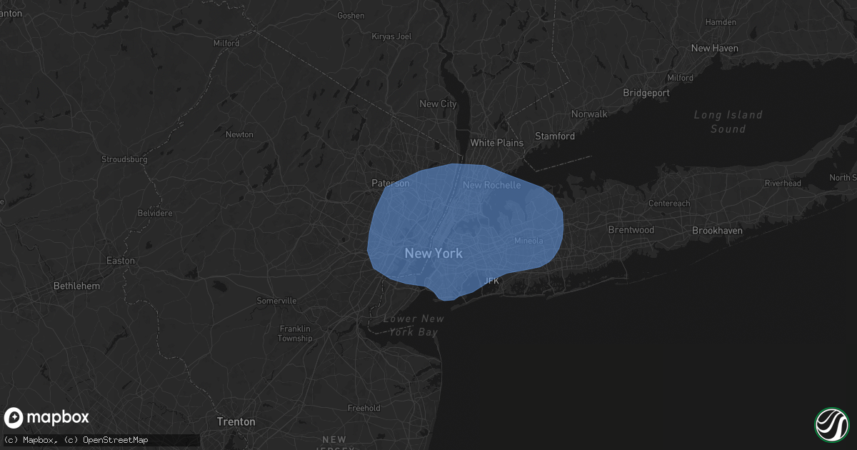 Hail map in North Bergen, NJ on June 6, 2026