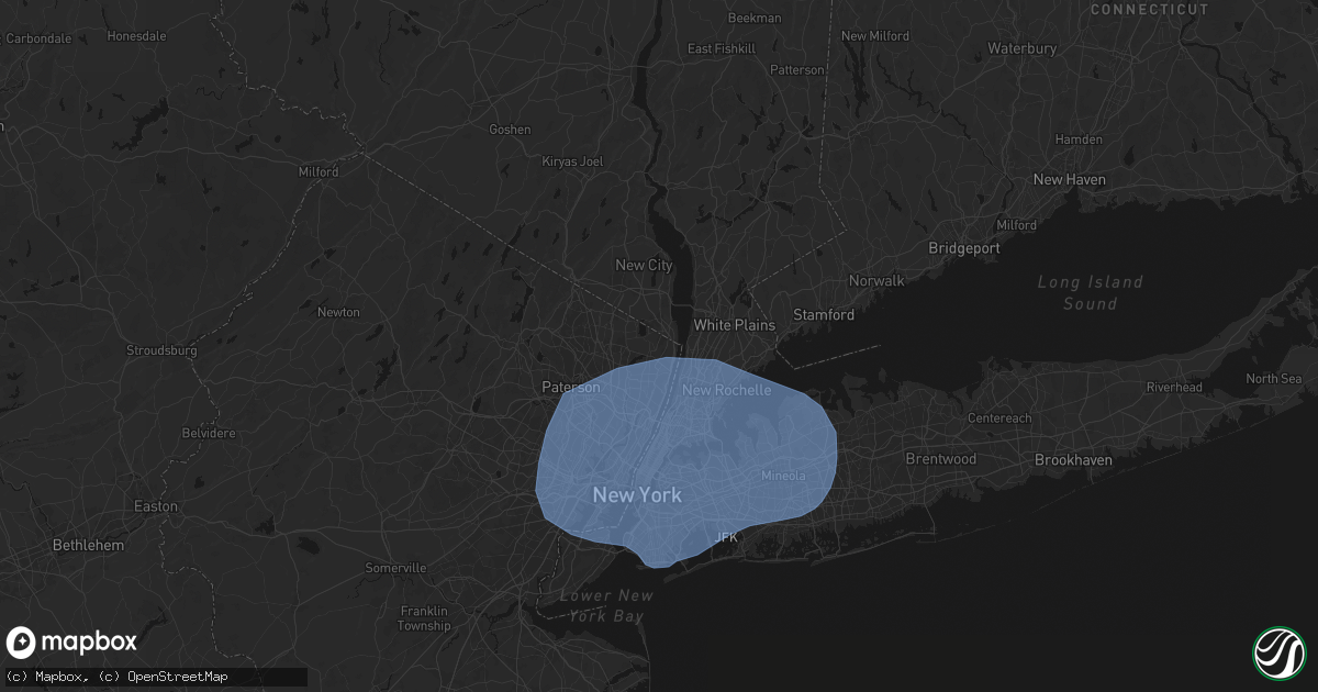 Hail map in Norwood, NJ on June 6, 2026