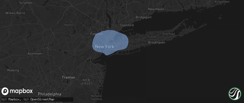 Hail map in Oceanside, NY on June 6, 2026