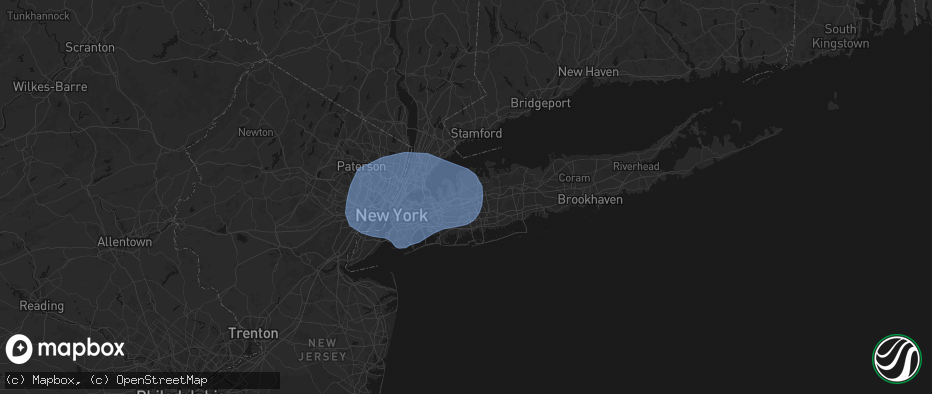Hail map in Old Westbury, NY on June 6, 2026