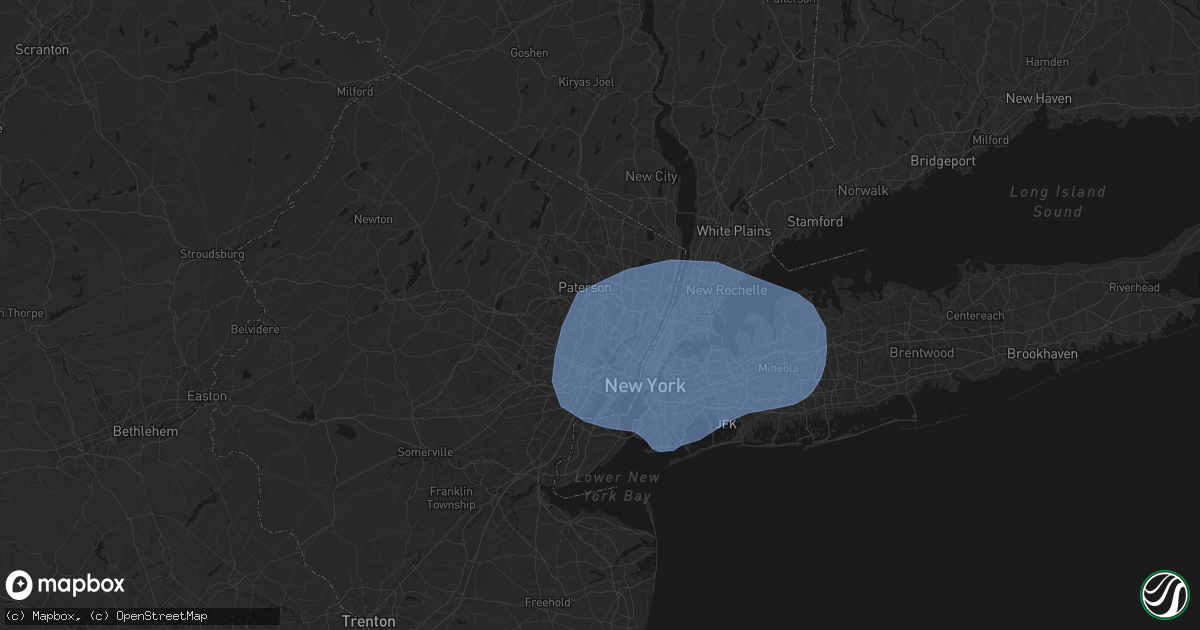 Hail map in Passaic, NJ on June 6, 2026