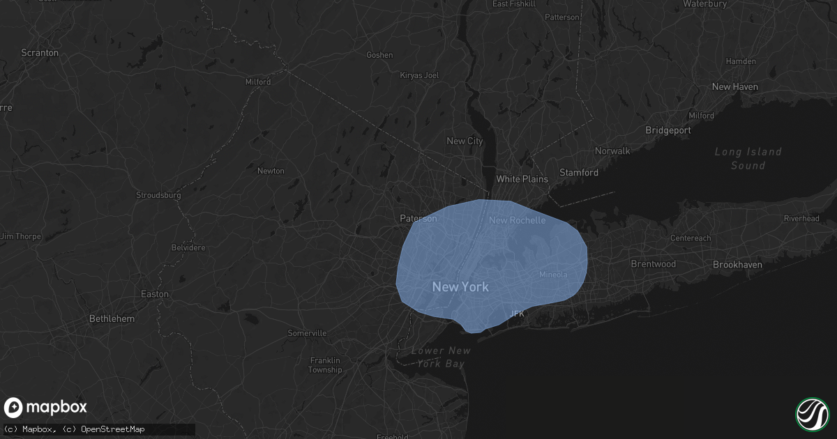 Hail map in Paterson, NJ on June 6, 2026