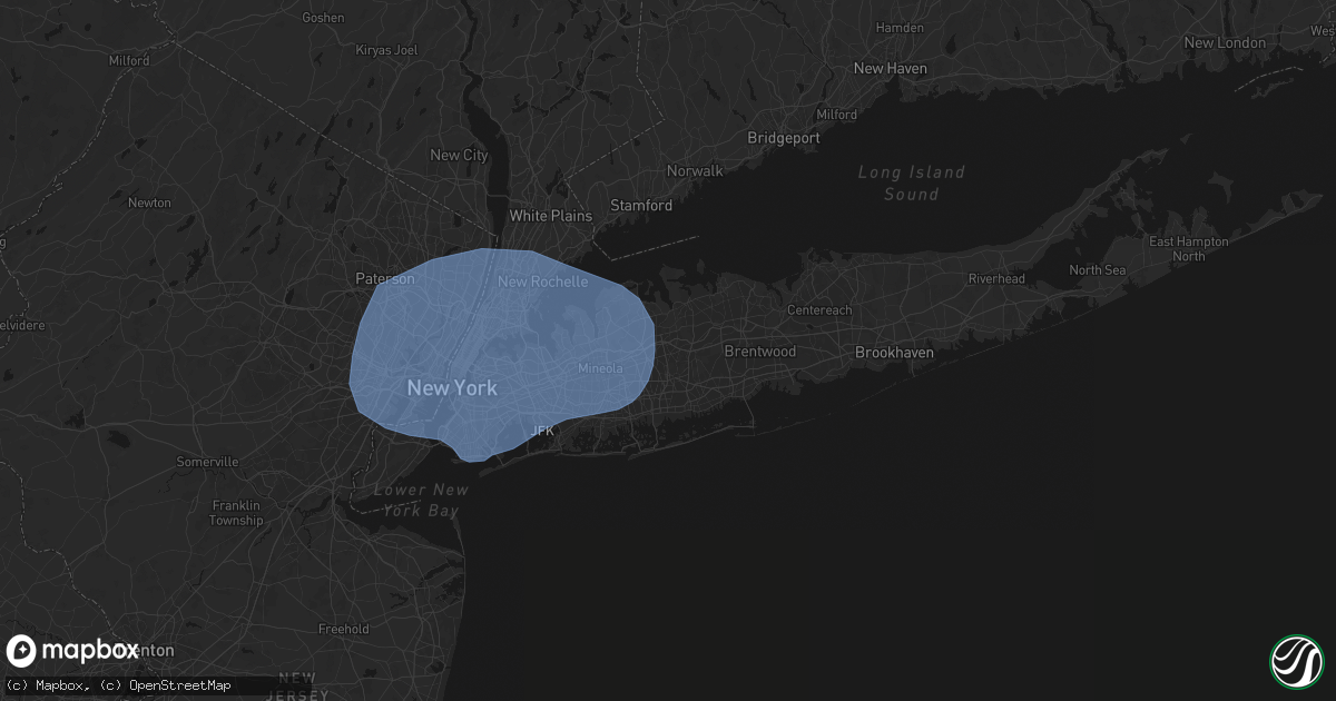 Hail map in Plainview, NY on June 6, 2026