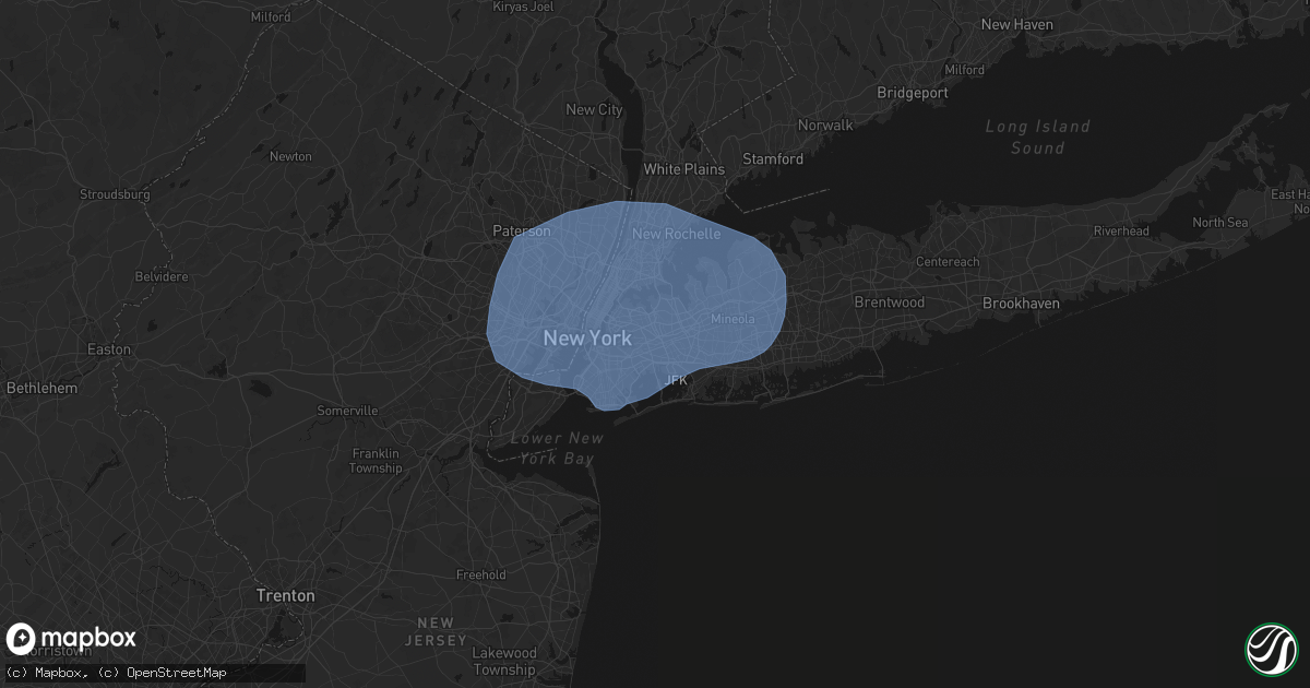 Hail map in Richmond Hill, NY on June 6, 2026