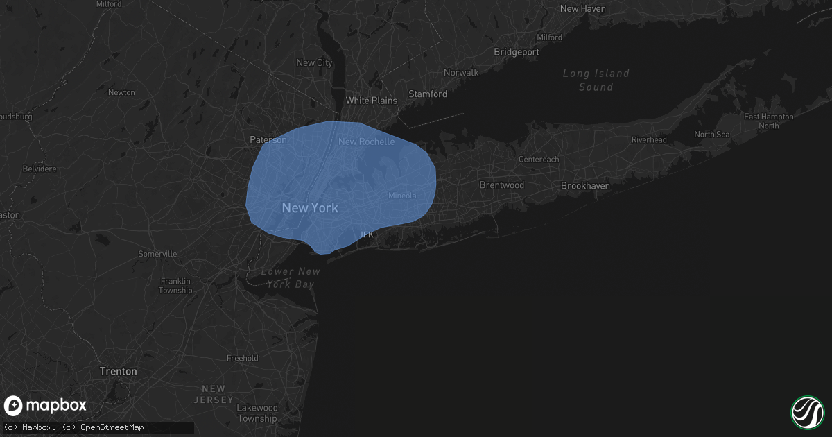 Hail map in Roosevelt, NY on June 6, 2026