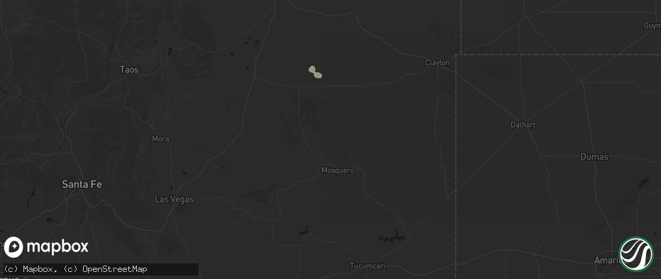 Hail map in Roy, NM on June 6, 2026