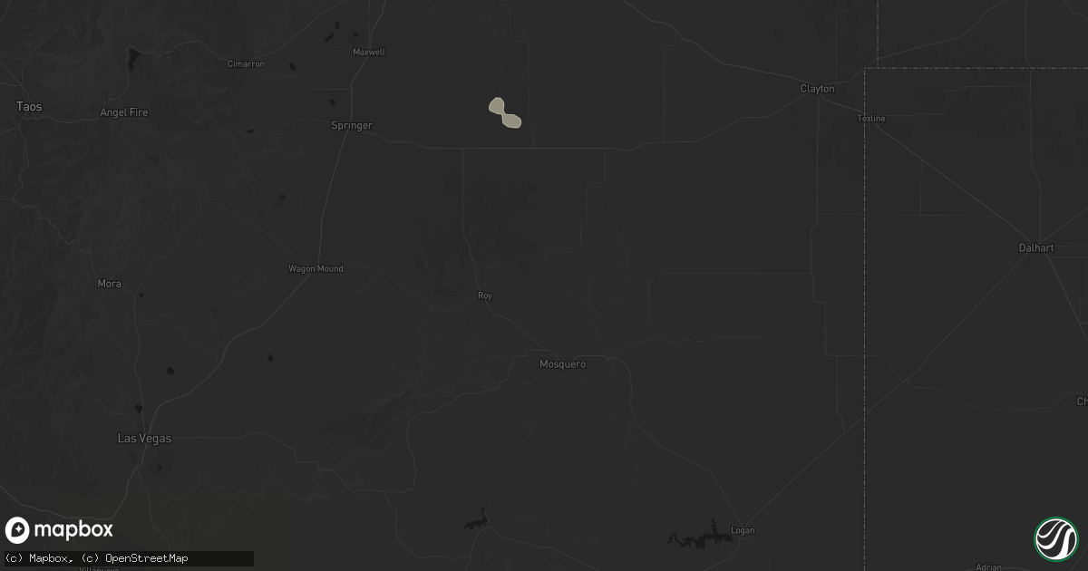 Hail map in Roy, NM on June 6, 2026