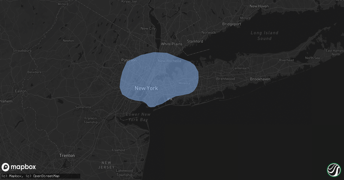 Hail map in Saint Albans, NY on June 6, 2026