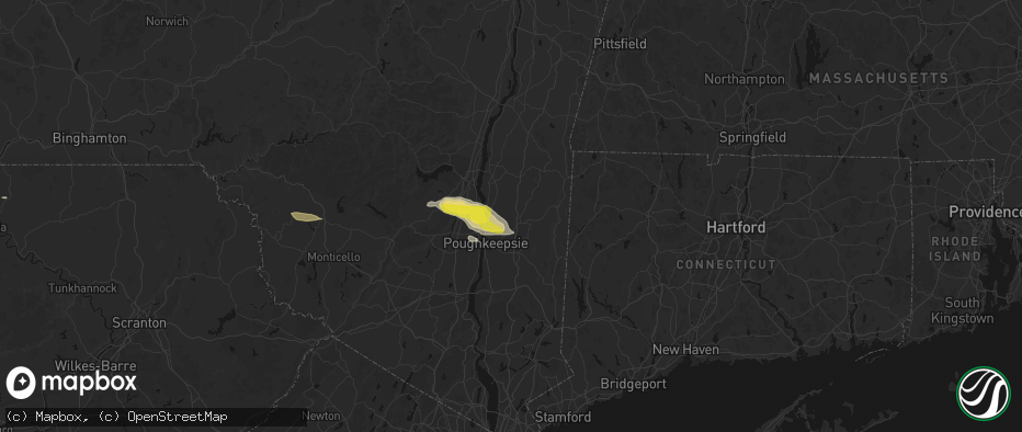 Hail map in Salt Point, NY on June 6, 2026